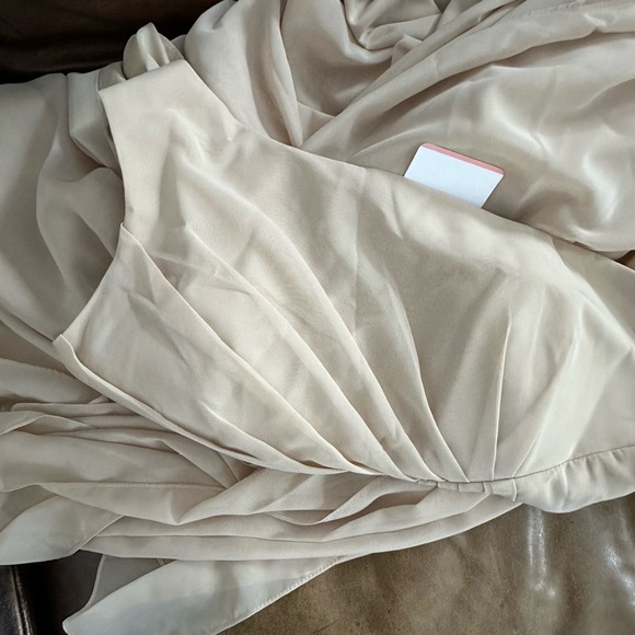 JJ’s House Maternity Bridesmaid Dress - Champagne - Picture 3 of 6